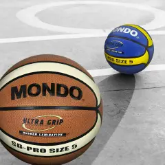 Pallone Basket Pro Misura 5 Colore Marrone - Giallo (consegnato sgonfio) - Palle e palloni