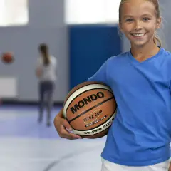 Pallone Basket Pro Misura 5 Colore Marrone - Giallo (consegnato sgonfio) - Palle e palloni