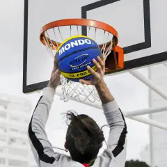 Pallone Basket Pro Misura 5 Colore Marrone - Giallo (consegnato sgonfio) - Palle e palloni