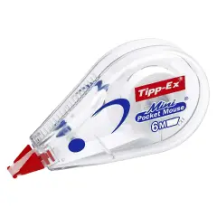 Correttore A Nastro Tipp-Ex Mini Pocket Mouse 5mm x 6m Blister 2+1 - penne pennarelli ufficio