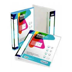 Raccoglitore ad anelli Personalizzabile a 4 Anelli 22x30 Dorso 50 Azzurro - Archiviazione