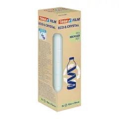 Nastro Adesivo Eco&Crystal Mm. 19x10 Mt. 8 Rotoli - Nastri adesivi e colle