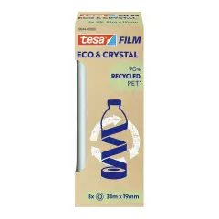 Nastro Adesivo Eco&Crystal Mm. 19x33 Mt. 8 Rotoli - Nastri adesivi e colle