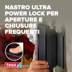 Velcro Autoadesivo Ultra Power Lock Mm. 25x1 Mt. - Nastri adesivi e colle