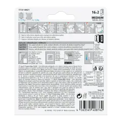 Powerstrips Click Medium - Strisce Autoadesive con Sistema di Aggancio e Sgancio 16x2 Pezzi - Nastri adesivi e colle