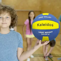 Pallone Pallavolo Volley Kids Misura 5 Blu - Giallo (consegnato sgonfio) - Palle e palloni