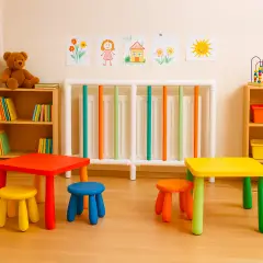Copritermosifone Baby Arcobaleno, Protezione termosifoni per asili e scuole, Ignifugo e Certificato - Copritermo