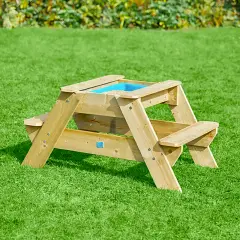 Tavolo Multifunzione Picnic E Sabbiera 2in1 In Legno Fsc - Giochi acqua e sabbia