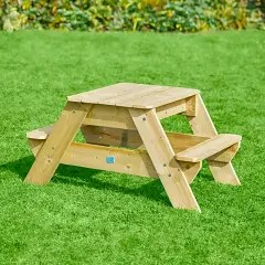 Tavolo Multifunzione Picnic E Sabbiera 2in1 In Legno Fsc - Giochi acqua e sabbia