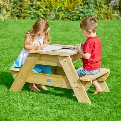 Tavolo Multifunzione Picnic E Sabbiera 2in1 In Legno Fsc - Giochi acqua e sabbia