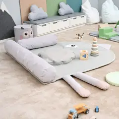 Materassino Uccellino Angolare Colore Oliva - Angoli gioco e relax