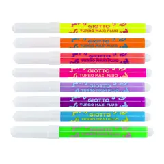 Pennarelli Turbo Maxi Fluo Giotto 8 Colori - Pennarelli