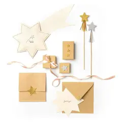 Stelle Glitter in Spumella Gommosa Adesiva 50 Pezzi - Applicazioni e decori