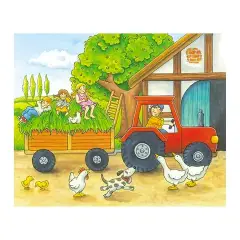 Puzzle A Cubi, Stagioni Alla Fattoria 12 Cubi - Incastri e puzzle in legno