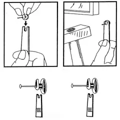 Ganci Blitz Per Quadri Con Spilli Scatola 20 Pezzi - Cancelleria varia