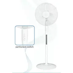 Ventilatore A Piantana 3 Velocità Bianco 130 Cm - Accessori ufficio