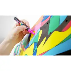 Pennarello Uni Posca - Punta Brush 1-4 mm - Bianco - Pennarelli