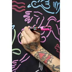 Pennarello Uni Posca - Punta Brush 1-4 mm - Bianco - Pennarelli