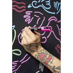 Pennarello Uni Posca - Punta Brush 1-4 mm - Rosso - Pennarelli