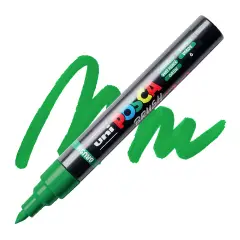 Pennarello Uni Posca - Punta Brush 1-4 mm - Verde - Pennarelli