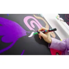 Pennarello Uni Posca - Punta Brush 1-4 mm - Nero - Pennarelli