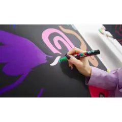 Pennarello Uni Posca - Punta Brush 1-4 mm - Confezione 8 Colori - Pennarelli