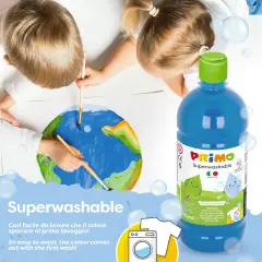 Tempera Super Lavabile Primo 750 ml Ciano - Tempere