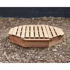 Sabbiera Ottagonale Con Coperchio In Legno - Giochi acqua e sabbia