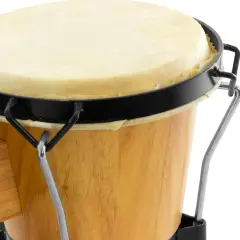 Bongos Accordabili in Legno e Pelle Naturale. Ideali per Ritmo e Laboratori Musicali per Bambini - Educazione musicale