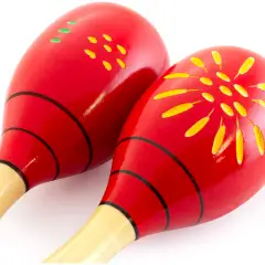 Maracas Professionali in Legno 85 mm, Coppia Strumenti - Educazione musicale