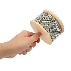 Cabasa in Legno per Bambini, Strumento a Percussione Didattico 20 cm - Educazione musicale