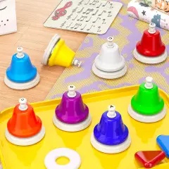 Campanelle a Pressione Scala Diatonica per Bambini, Set 8 Note - Educazione musicale