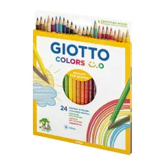 Pastelli Colorati Giotto Colors Smile - 24 Pezzi - Pastelli