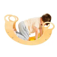 Arco Dondolo Arcobaleno Montessori in Legno - Primi giochi