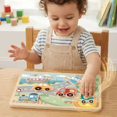 Puzzle Sonoro in Legno Veicoli, Gioco Educativo - Motricità fine
