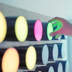 Pannello Sensoriale con Cilindri Luminosi Rotanti: Stimolazione Visiva e Motoria - Sviluppo sensoriale