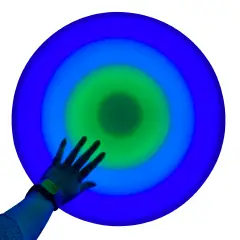Pedana LED Interattiva a Pressione, Piastrella Sensoriale Rotonda 50 cm - Sviluppo sensoriale