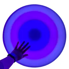 Pedana LED Interattiva a Pressione, Piastrella Sensoriale Rotonda 50 cm - Sviluppo sensoriale