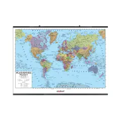 Carta Geografica Planisfero - Geografia e scienze naturali
