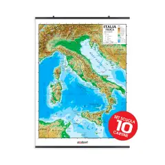 Carta Geografica Italia - 10 Pezzi - Geografia e scienze naturali