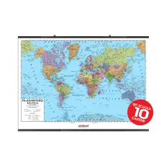 Carta Geografica Planisfero - 10 Pezzi - Geografia e scienze naturali
