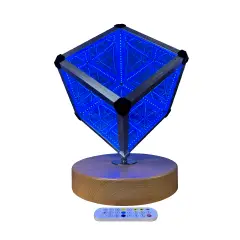 Cubo Specchio Infinito Rotante con Sensore Sonoro e Telecomando - Sviluppo sensoriale