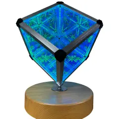 Cubo Specchio Infinito Rotante con Sensore Sonoro e Telecomando - Sviluppo sensoriale