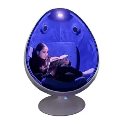 Poltrona Ovetto Insonirizzata, Rifugio Sensoriale con Cassa e Luci LED - Sviluppo sensoriale