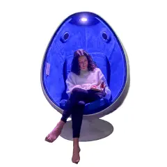 Poltrona Ovetto Insonirizzata, Rifugio Sensoriale con Cassa e Luci LED - Sviluppo sensoriale