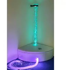 Pouff Angolare Imbottito con Tubo di Bolle 180 cm - Sviluppo sensoriale