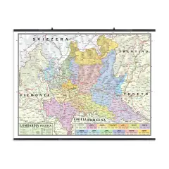 Carta Geografica Lombardia - Geografia e scienze naturali