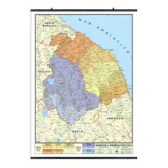 Carta Geografica Marche E Umbria - Geografia e scienze naturali