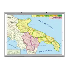 Carta Geografica Puglia E Basilicata - Geografia e scienze naturali