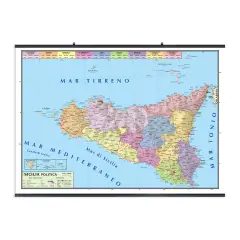 Carta Geografica Sicilia - Geografia e scienze naturali